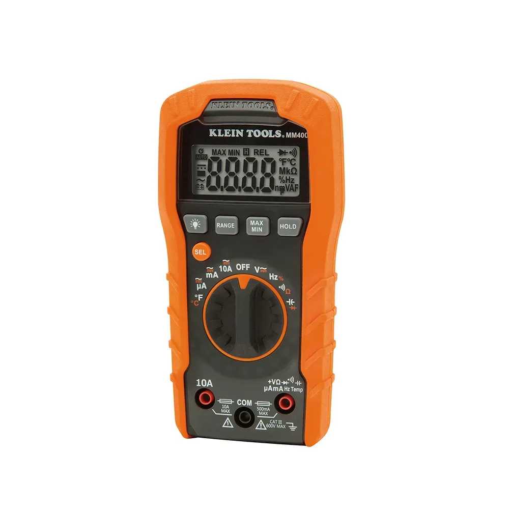 Klein Tools MM400 Digital Multimeter, Auto-Ranging 600V