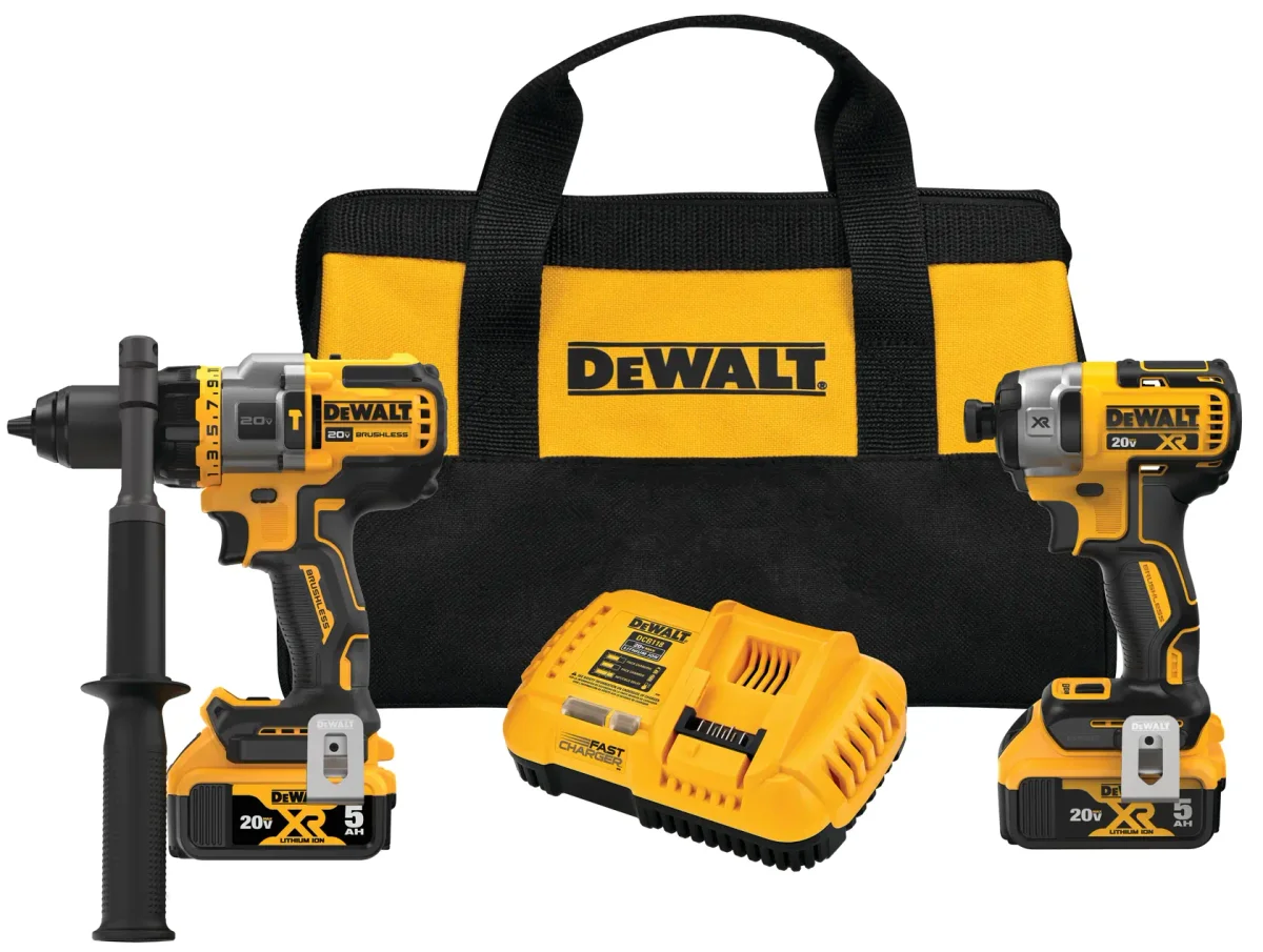 DeWalt DCK2100P2 20V Max XR FlexVolt Advantage Hammer Drill + Impact Driver Combo