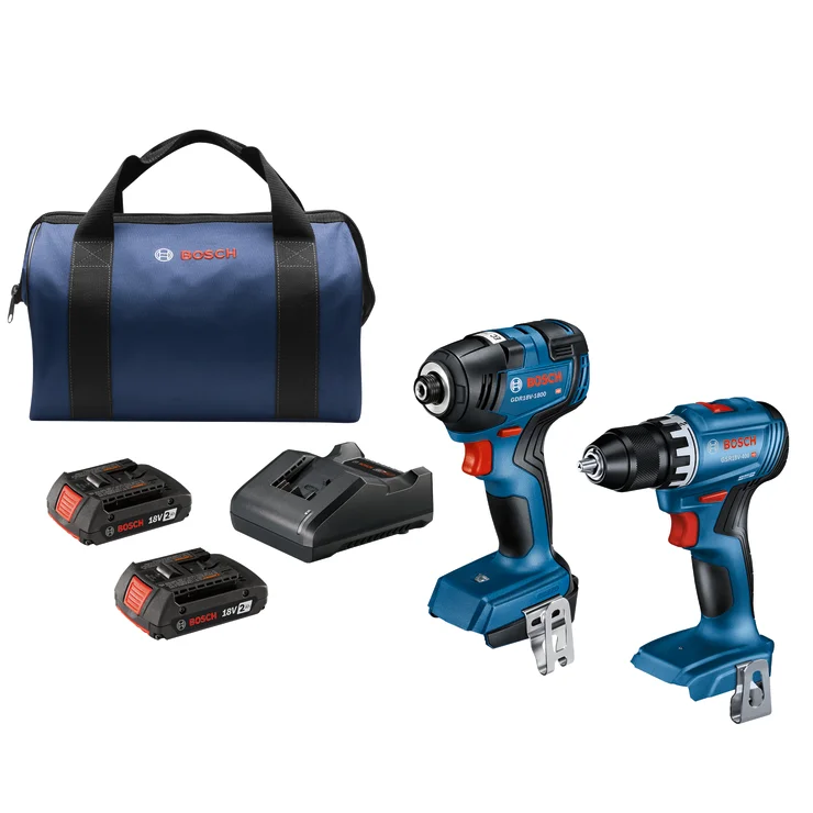 Bosch GXL18V-27B22 18V Brushless Compact Drill/Driver + Impact Driver Combo